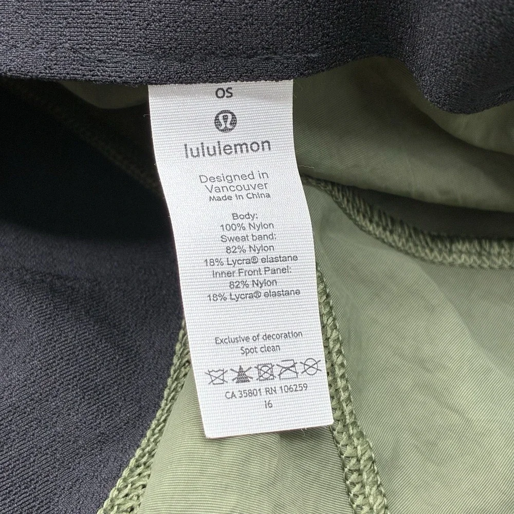 Lululemon Baller Hat Adjustable Green Lightweight Athletic Running Cap
